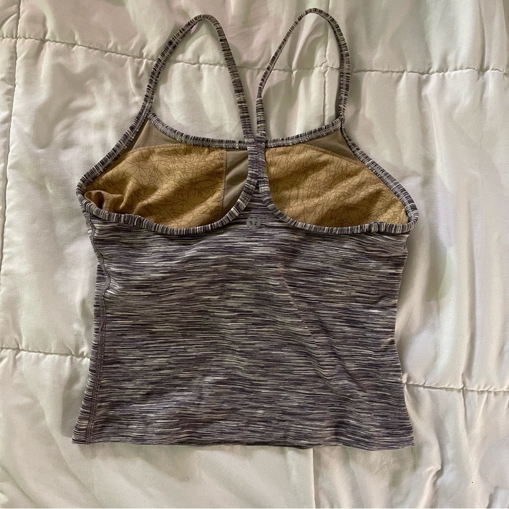 Lululemon Athletica Black and Gray Strappy Camisole - Picture 2 of 4